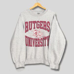 Vintage Rutgers University Sweatshirt, Retro Rutgers Scarlet Knights Shirt Tee